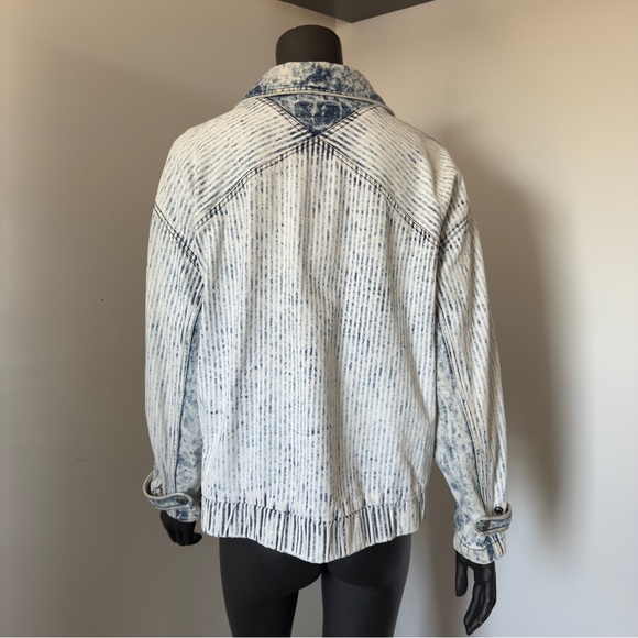 ☁️ VTG Acid Wash Zip Jacket – Size L, 100% Cotton | S.B.II by Bitterman - Picture 5 of 12